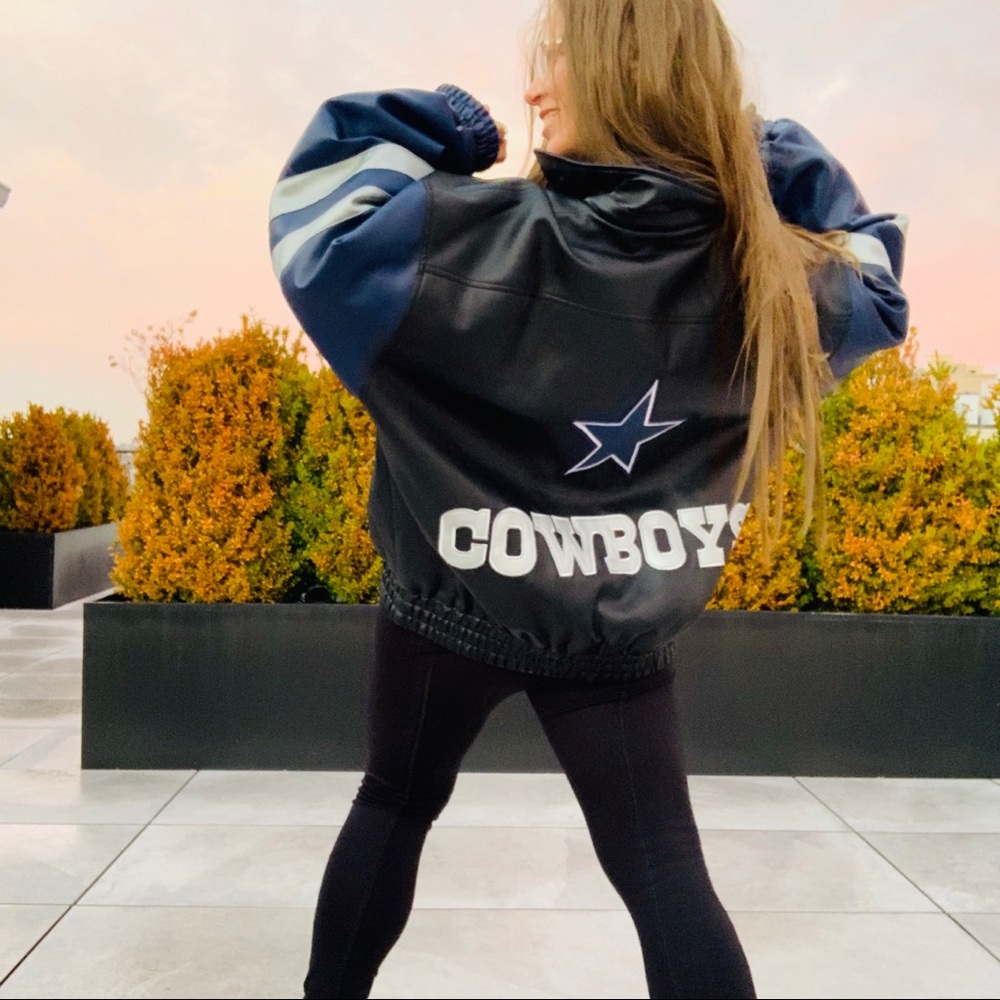 NFL GameDay Silver Blue Star Dallas Cowboys Jacket - Picture 10 of 16
